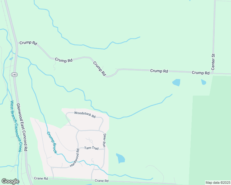 map of restaurants, bars, coffee shops, grocery stores, and more near 9663 Crump Road in Glenwood