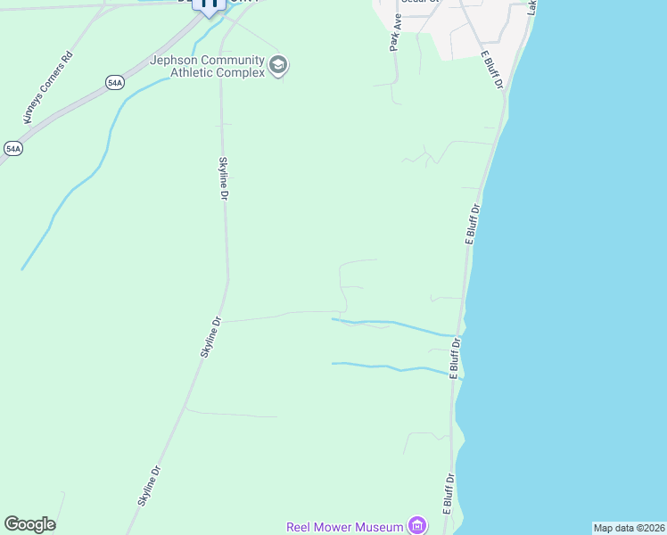 map of restaurants, bars, coffee shops, grocery stores, and more near 3175 Pine View Drive in Penn Yan