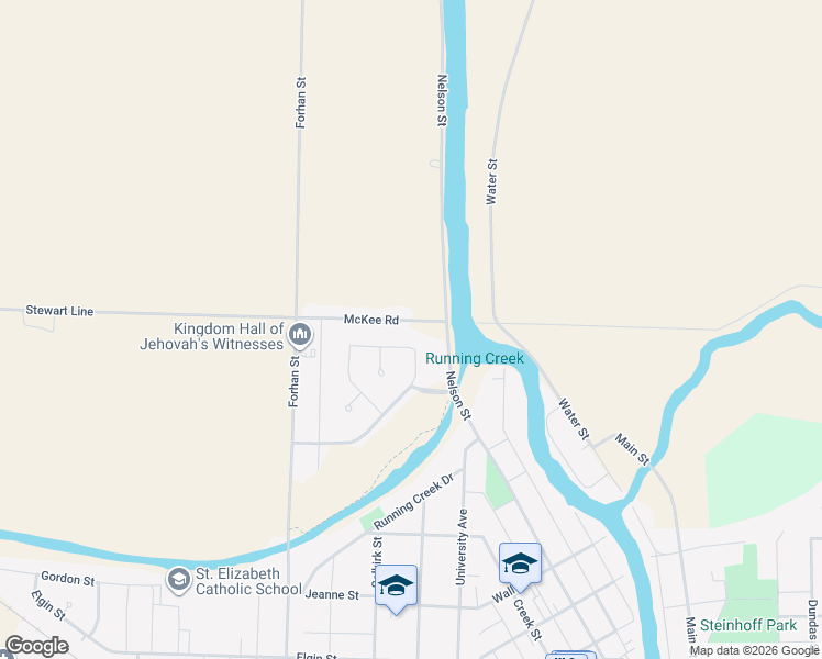 map of restaurants, bars, coffee shops, grocery stores, and more near 92 Mount Pleasant Crescent in Wallaceburg