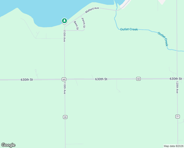 map of restaurants, bars, coffee shops, grocery stores, and more near 1128 County Highway 65 in Storm Lake