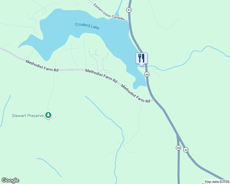 map of restaurants, bars, coffee shops, grocery stores, and more near 68 Methodist Farm Road in Averill Park