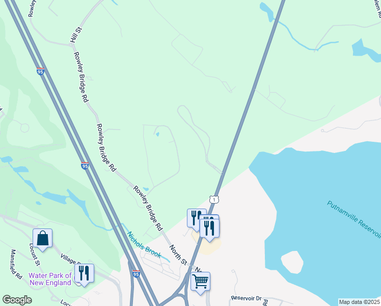 map of restaurants, bars, coffee shops, grocery stores, and more near 22 English Commons in Topsfield