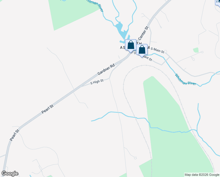 map of restaurants, bars, coffee shops, grocery stores, and more near 25 South High Street in Ashburnham