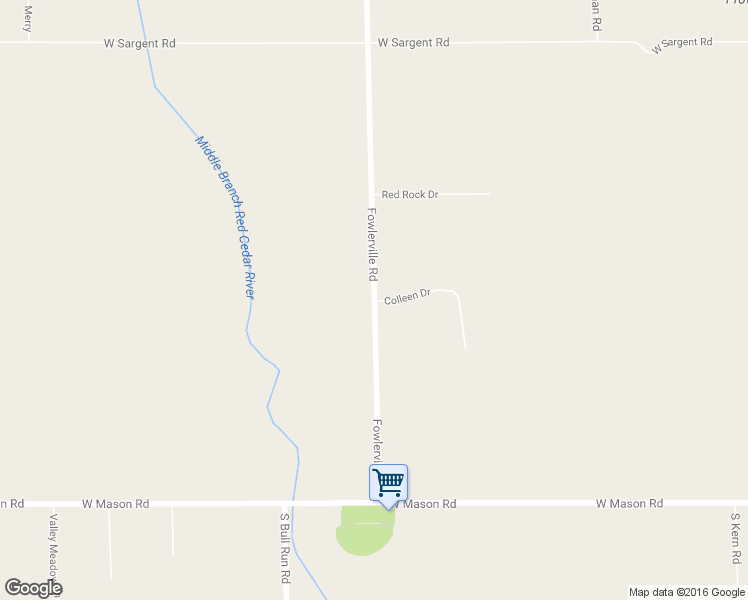 map of restaurants, bars, coffee shops, grocery stores, and more near 461 Fowlerville Road in Fowlerville