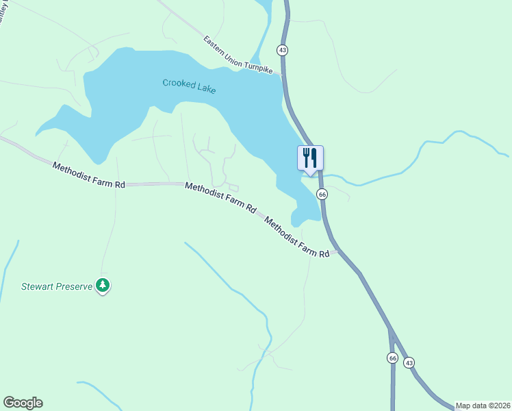 map of restaurants, bars, coffee shops, grocery stores, and more near 68 Methodist Farm Road in Averill Park