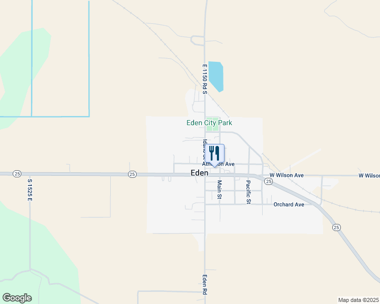 map of restaurants, bars, coffee shops, grocery stores, and more near 275 Shoshone Street in Eden