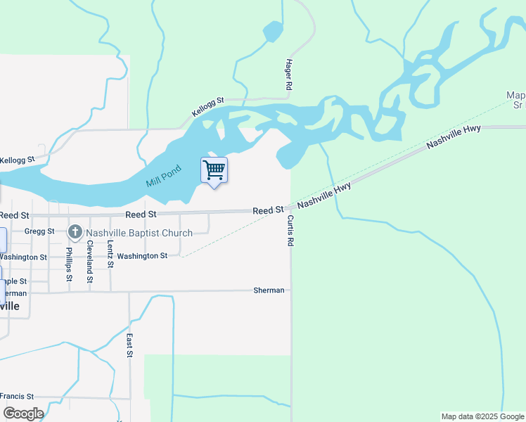 map of restaurants, bars, coffee shops, grocery stores, and more near 1029 Reed Street in Nashville