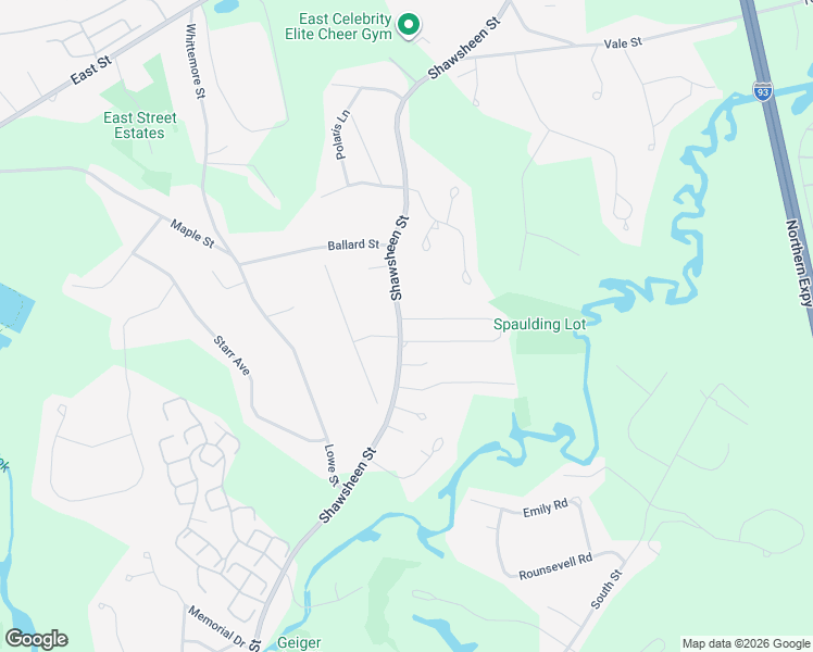 map of restaurants, bars, coffee shops, grocery stores, and more near 4 Anthony Road in Tewksbury