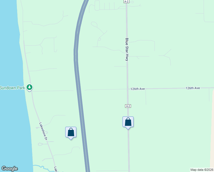 map of restaurants, bars, coffee shops, grocery stores, and more near 6831 126th Avenue in Fennville