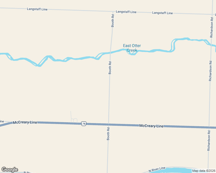 map of restaurants, bars, coffee shops, grocery stores, and more near 29676 Booth Road in Wallaceburg