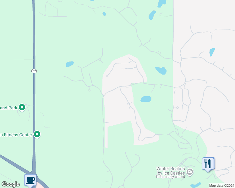 map of restaurants, bars, coffee shops, grocery stores, and more near 554 Geneva National Avenue North in Lake Geneva