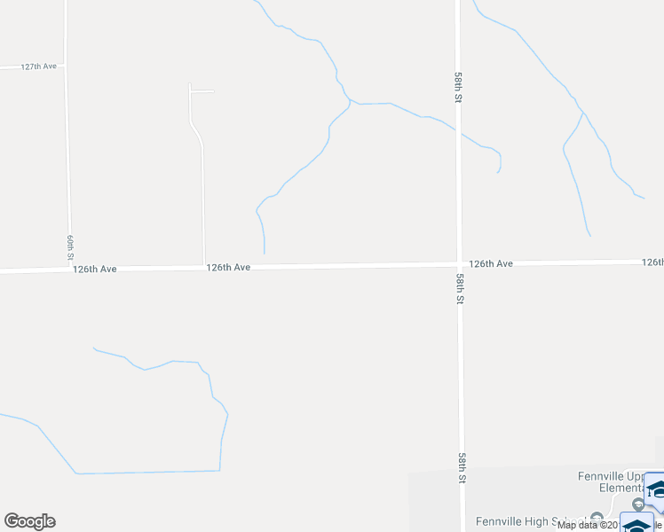 map of restaurants, bars, coffee shops, grocery stores, and more near 5954 126th Avenue in Fennville