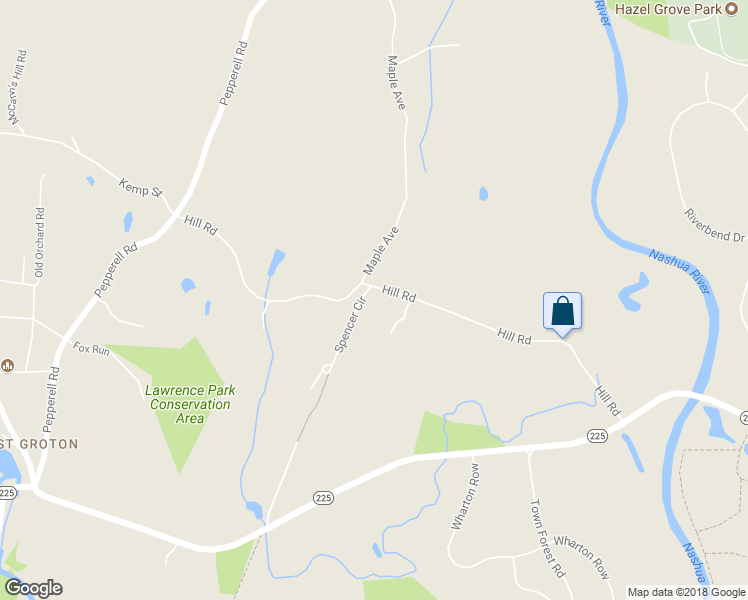 map of restaurants, bars, coffee shops, grocery stores, and more near 173 Hill Road in Groton