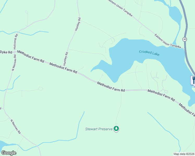 map of restaurants, bars, coffee shops, grocery stores, and more near 26 Stone Camp Way in Averill Park