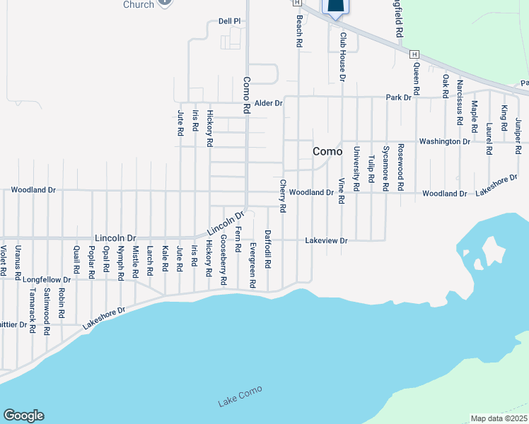 map of restaurants, bars, coffee shops, grocery stores, and more near N3223 Daffodil Road in Lake Geneva