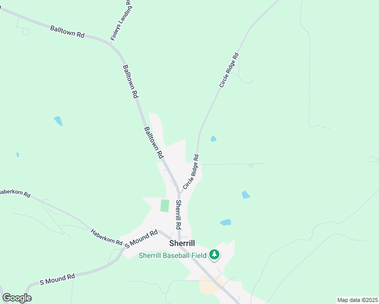 map of restaurants, bars, coffee shops, grocery stores, and more near 15244 Circle Ridge Road in Sherrill