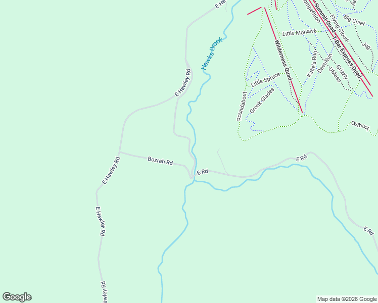 map of restaurants, bars, coffee shops, grocery stores, and more near 22 East Road in Hawley