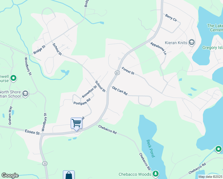 map of restaurants, bars, coffee shops, grocery stores, and more near 5 Old Cart Road in Hamilton