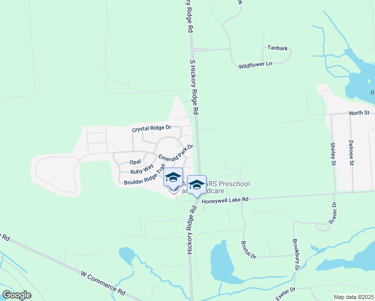 map of restaurants, bars, coffee shops, grocery stores, and more near 3337 Emerald Park Drive in Milford