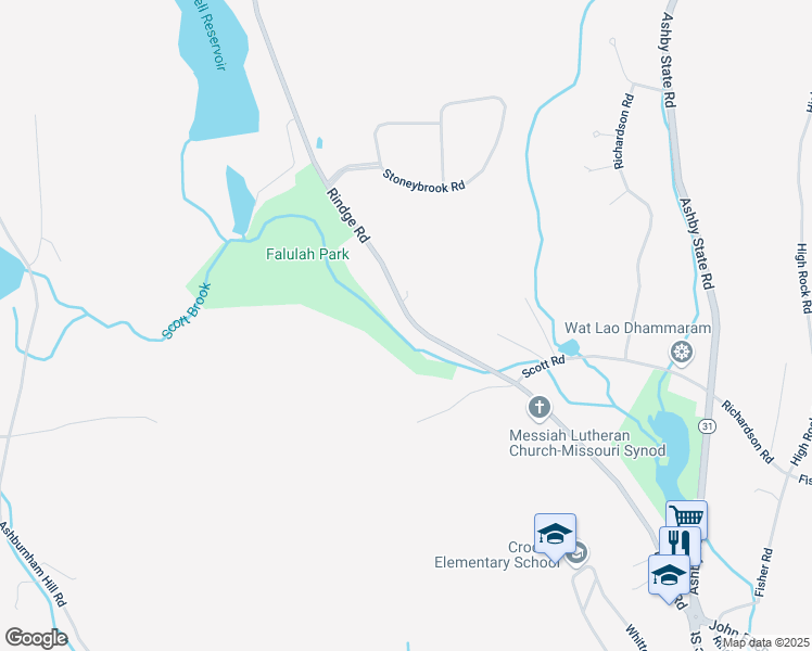 map of restaurants, bars, coffee shops, grocery stores, and more near 930 Rindge Road in Fitchburg