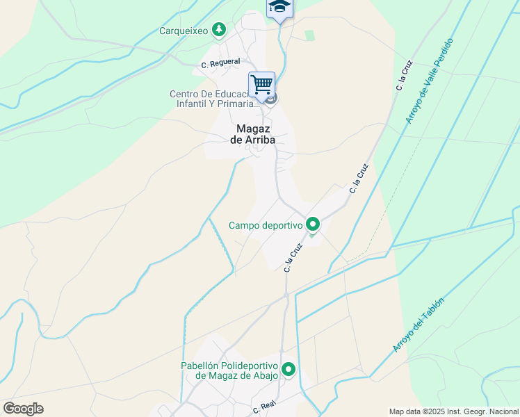 map of restaurants, bars, coffee shops, grocery stores, and more near 1 Calle la Cruz in Magaz de Arriba