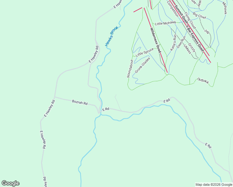 map of restaurants, bars, coffee shops, grocery stores, and more near 49 East Road in Hawley