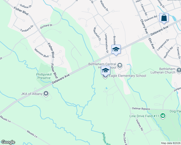 map of restaurants, bars, coffee shops, grocery stores, and more near 772 Delaware Avenue in Albany County