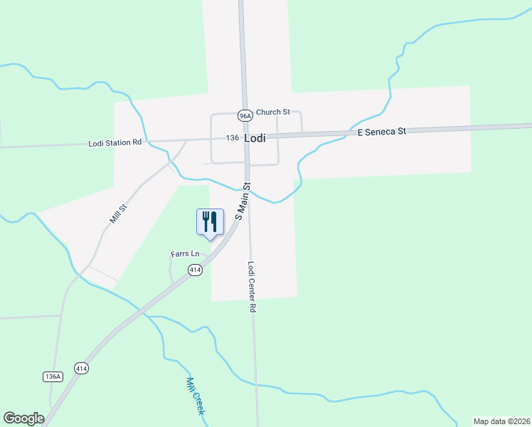 map of restaurants, bars, coffee shops, grocery stores, and more near 8535 South Main Street in Lodi