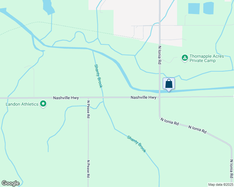 map of restaurants, bars, coffee shops, grocery stores, and more near 9802 Nashville Highway in Vermontville
