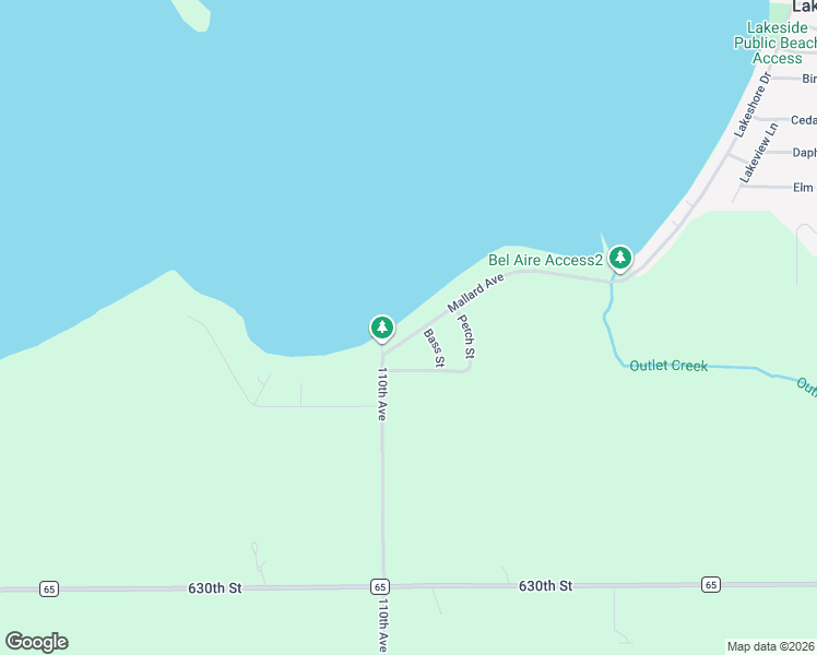 map of restaurants, bars, coffee shops, grocery stores, and more near 141 Mallard Avenue in Storm Lake