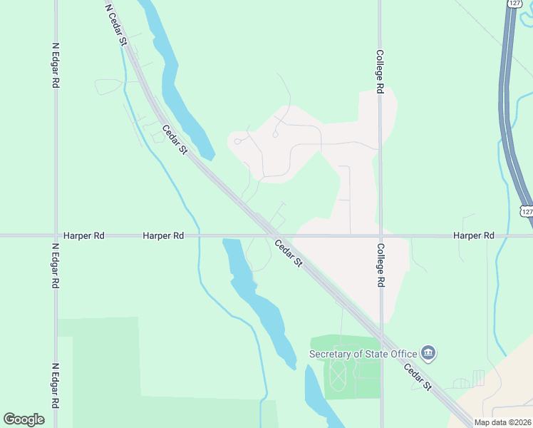 map of restaurants, bars, coffee shops, grocery stores, and more near 1028 Hogsback Road in Mason