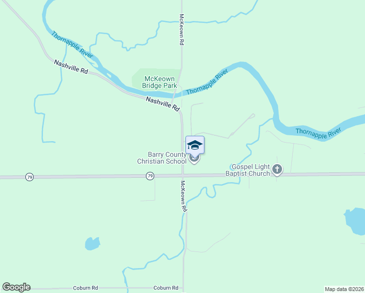 map of restaurants, bars, coffee shops, grocery stores, and more near 2959 McKeown Road in Hastings