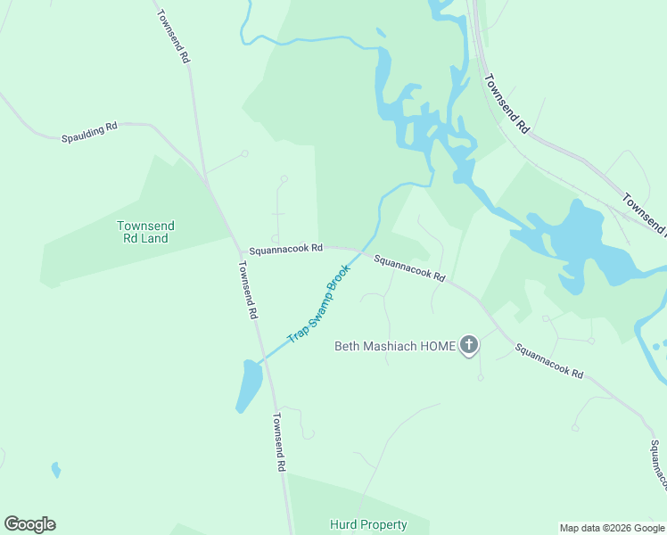 map of restaurants, bars, coffee shops, grocery stores, and more near 136 Squannacook Road in Shirley
