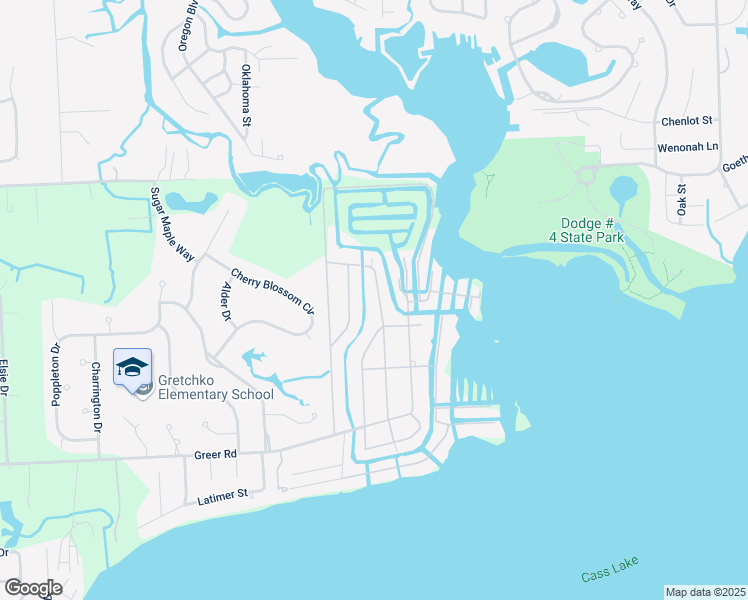 map of restaurants, bars, coffee shops, grocery stores, and more near 1659 Oldtown Avenue in West Bloomfield Township