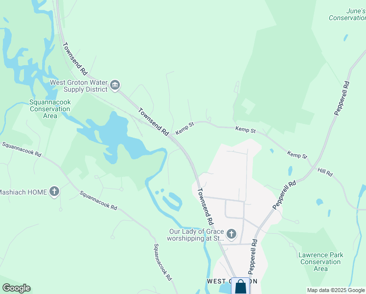 map of restaurants, bars, coffee shops, grocery stores, and more near 183 Kemp Street in Groton