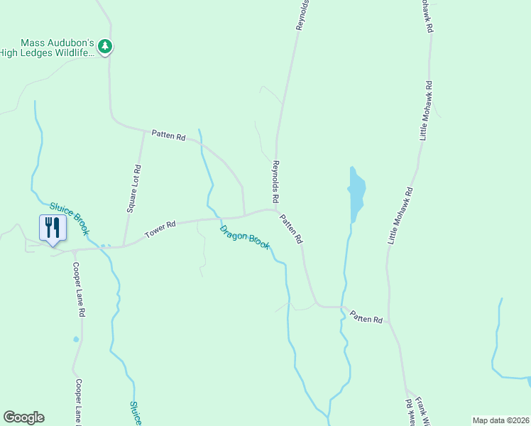 map of restaurants, bars, coffee shops, grocery stores, and more near 2 Reynolds Road in Shelburne Falls