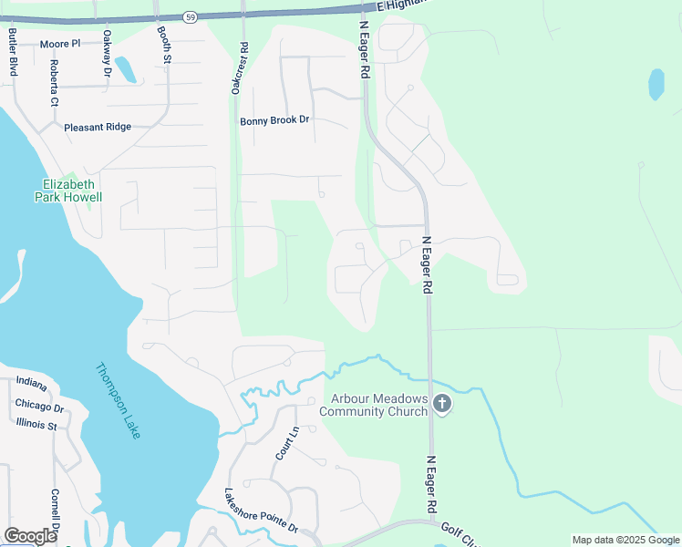 map of restaurants, bars, coffee shops, grocery stores, and more near 2691 Willowcrest Circle in Howell