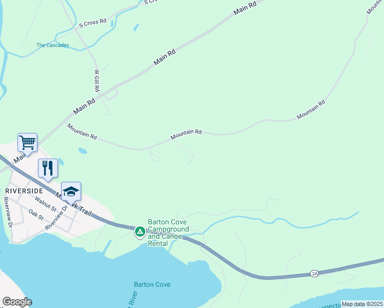 map of restaurants, bars, coffee shops, grocery stores, and more near 63 Mountain Road Estates in Gill