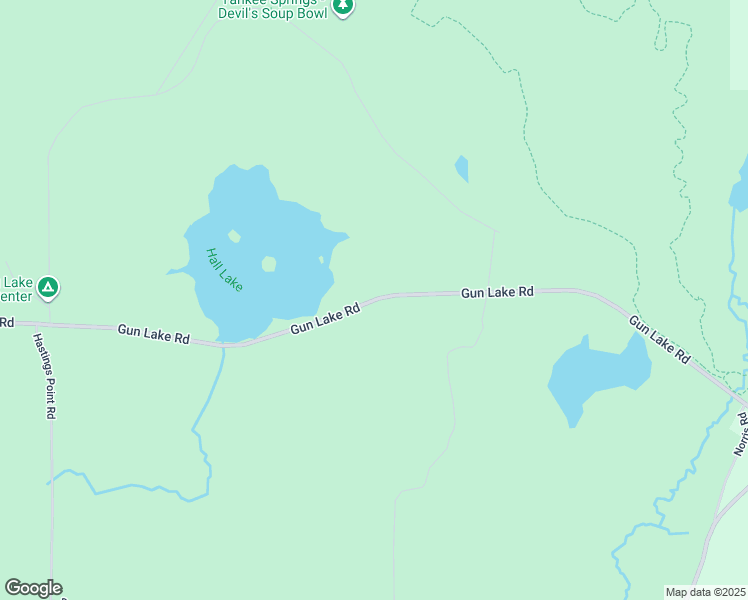 map of restaurants, bars, coffee shops, grocery stores, and more near 9348 Gun Lake Road in Middleville