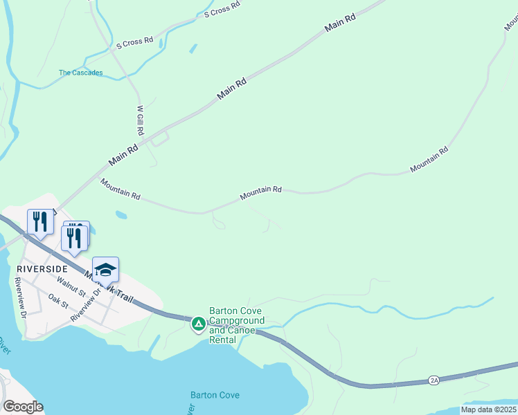 map of restaurants, bars, coffee shops, grocery stores, and more near 63 Mountain Road Estates in Gill