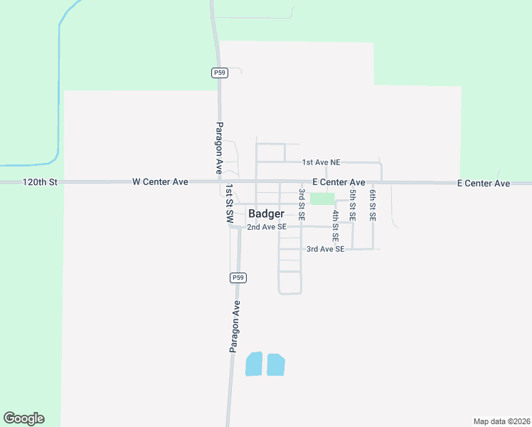 map of restaurants, bars, coffee shops, grocery stores, and more near in Badger