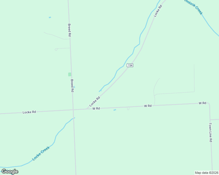 map of restaurants, bars, coffee shops, grocery stores, and more near Locke Road in Tompkins County