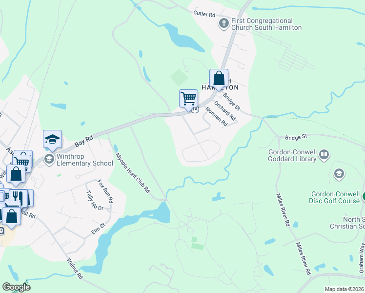 map of restaurants, bars, coffee shops, grocery stores, and more near 94 Homestead Circle in Hamilton