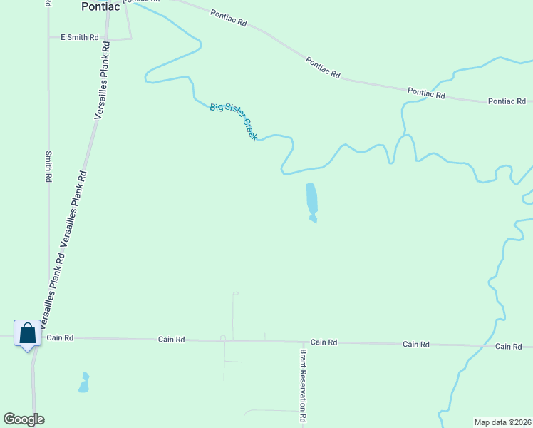 map of restaurants, bars, coffee shops, grocery stores, and more near 1866 Cain Road in North Collins