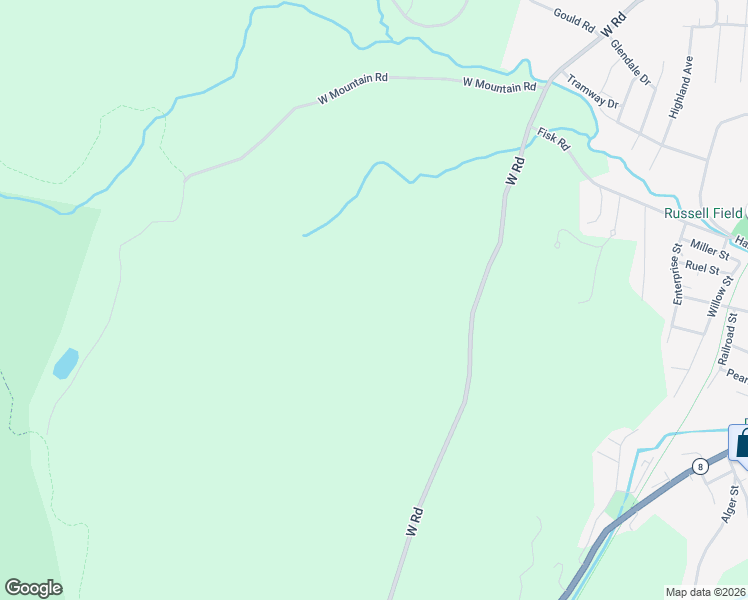 map of restaurants, bars, coffee shops, grocery stores, and more near 219 West Road in Adams