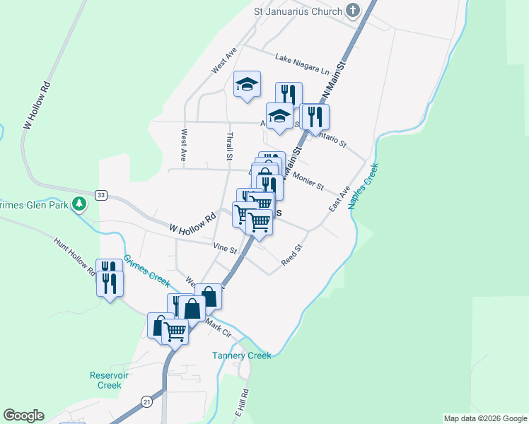 map of restaurants, bars, coffee shops, grocery stores, and more near in Naples