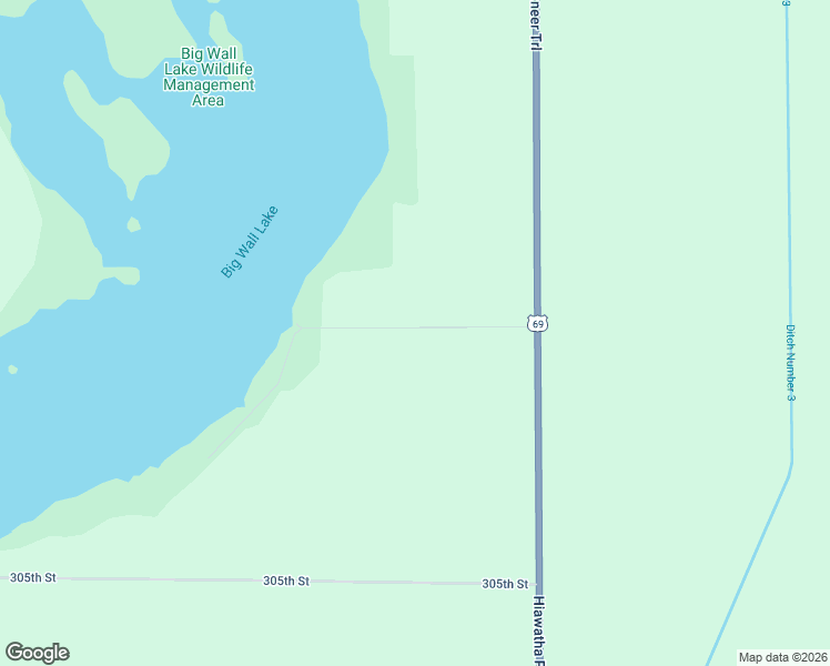 map of restaurants, bars, coffee shops, grocery stores, and more near 2600-2698 300th Street in Blairsburg