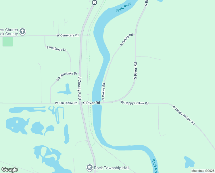 map of restaurants, bars, coffee shops, grocery stores, and more near 4437 South Oakley Road in Janesville