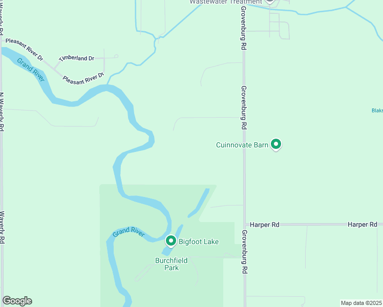 map of restaurants, bars, coffee shops, grocery stores, and more near 1153 Grovenburg Road in Delhi charter Township