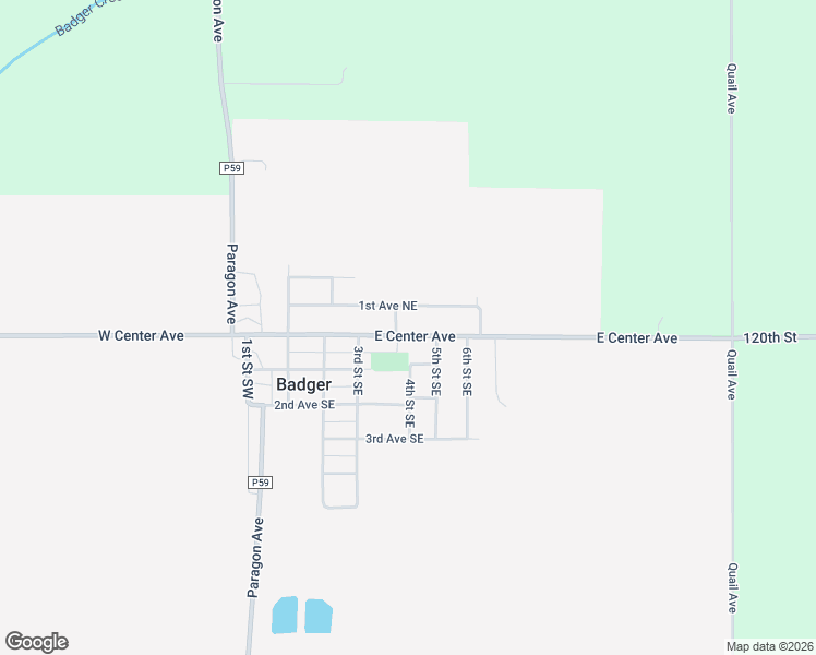 map of restaurants, bars, coffee shops, grocery stores, and more near 413 1st Avenue Northeast in Badger